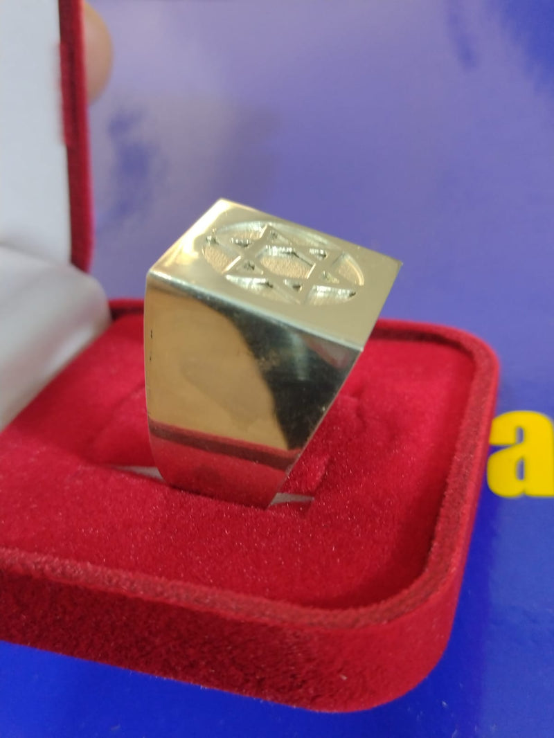 Anel Estrela de Davi  Topo 20 mm x 20 mm