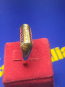 Anel Brilhante e Rubi Originais Peso 5.10 Gramas Topo 17 x 7 mm