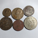 6 Moedas para coleção moras raras e difícéis