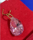 Pingente Gota Zircônia Ouro 18 kilates Peso 4.00 Grama 18 mm