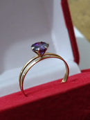 Anel Solitário Ouro 18 kilates Peso 1 Grama Pedra 5 mm Zircônia todas cores