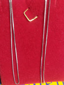 Colar Gargantilha Corretinha Ouro Branco 18 Kilates 42 Cm 1.00 Grama