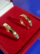 Aliança ouro 18 kilates 3 mm Anatômica 4 gramas