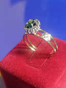 Anel Oval Colação de Grau Formatura Feminino Aro Ouro 18 Kilates Cabeça Prata Peso 1.80 Gramas Cabeça 8 mm x 6 mm Todos