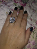 Anel Ouro 18 Kilates 12 Gramas Pedra zircônia 20 mm x 15 mm Temos todos cores de Pedras