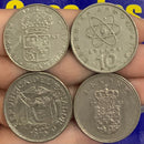4 Moedas Estrangeiras Coleção Novas Moedas Raras