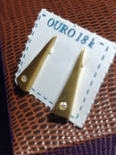 Brincos Modern 16 mm Ouro 18 Kilates  1.80 Gramas