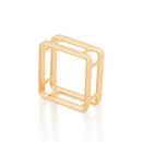 Anel Ouro 18 Kilates 4 Gramas 2 mm Resistente e Maciço Top de linha Aro Duplo