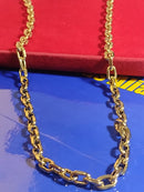 Cordão Cadeado 10 Gramas 4 mm 60 Cm Oco Ouro 18 Kilates