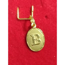 Pingente ouro 18 kilates letra B peso 0,30 gramas 10 mm x 7 mm