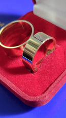 Alianças Par Ouro 18 Kilates 10 Gramas 8 mm Maciça Reta Anatômica