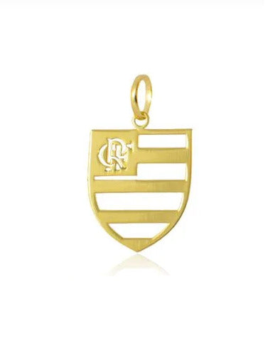 Pingente Flamengo Ouro 18 Kilates 3.00 Gramas 30 mm