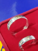 Alianças Lisas Boleadas Prata 950 Namoro 6 mm