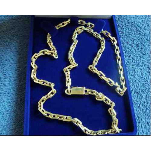 Cordãoo Ouro Cadeado 3 Mm / Ouro 18k / Oco / 12.20 Gramas / 60 Cm