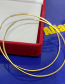 Brincos Argola 30 mm Ouro 18 Kilates Peso 2.00 Gramas