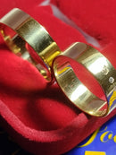 Alianças de Ouro 18 kilates 9 gramas 7 mm Maciça Par