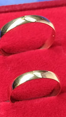 Alianças 3 mm Boleadas 3.20 Gramas Casamento Alianças Para Noivado e Casamento Ouro 18 Kilates Maciça