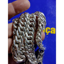 Cordão prata 950 com 164 gramas 12 mm maciço