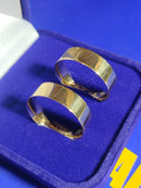 Alianças 6 mm 8 Gramas Maciça Brilhosa Ouro 18 Kilates