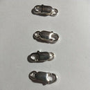 Fecho Prata 16 x 6 mm Para Cordão e Pulseira