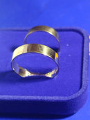 Aliança Par Ouro 18 kilates Retas 7 Gramas  5 mm lisa e brilhosa
