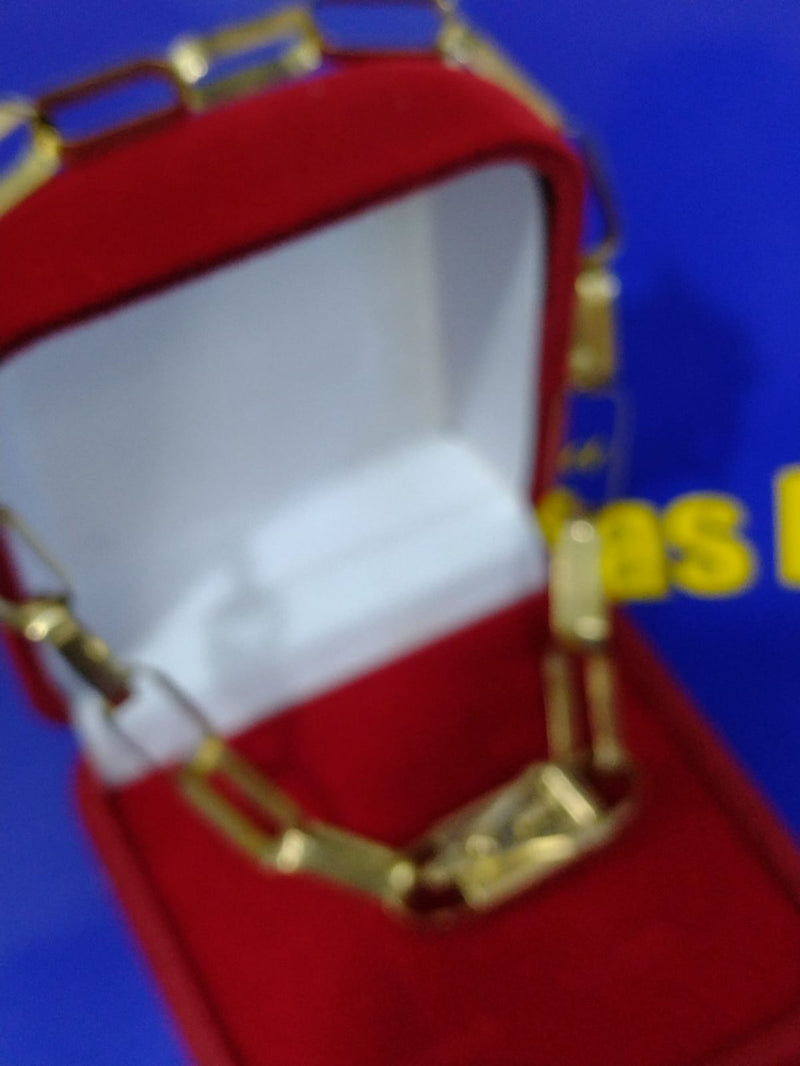 Pulseira Ouro 18 kilates Maciço 8 Gramas Maciça