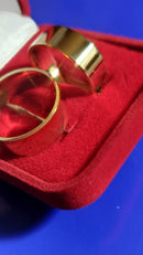 Alianças Par Ouro 18 Kilates 10 Gramas 8 mm Maciça Reta Anatômica