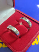 Alianças Prata 950  de lei 5 mm Maciço com Kina lisa