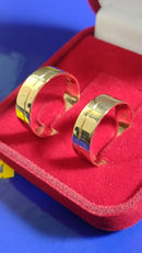 Alianças Ouro 18 kilates 7,20 Gramas 7 mm Maciço Vom Risco