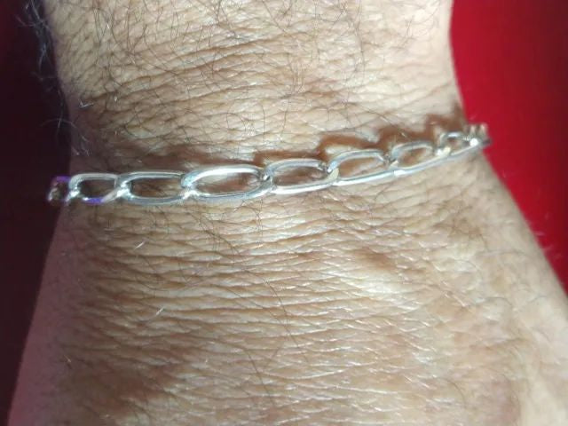 Pulseira Prata 950 Peso 8 Gramas 5 mm 22 Cm