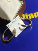 Brincos Argola Ouro 18 Kilates  Peso 1.70 Gramas 18 mm x 22 mm