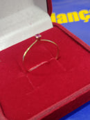 Anel Ouro 18 kilates 1,10 Gramas Pedra Zircônia 3 mm Todas Cores