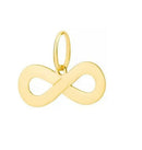 Pingente Infinito Grande Ouro 18 Kilates 3.00 Gramas 30 mm