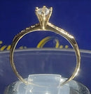 Solitário Deputante Ouro 18 Kilates 15 Anos 1.10 Gramas Zircônia 4 mm