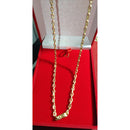 Corrente Ouro 18k cordão Oco 6 Mm/ 20 Gr 65 cm