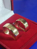 Par Alianças Noivado e Casamento Ouro 18 Kilates 10 Gr 7 mm