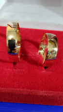 Alianças 7.50 mm Noivado Casamento Ouro 18 kilates Par Tradicional Ouro Amarelo 10 Gramas