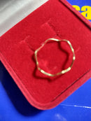 Anel Falange Ouro 18 Kilates Maciço Peso 1.00 Grama 1 mm