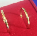 Par Casal alianças Ouro 18 kilates Namoro, Noivado Casamento 2 Gramas 2 ,5 mm