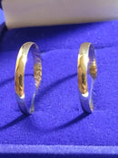 Alianças Casal Ouro 18 kilates 2 mm 2.80 Gramas