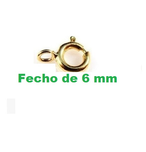 Fecho Bóia Ouro 18 kilates 6 mm Para Cordões e Pulseiras