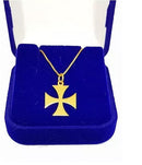 Pingente Cruz Mailta Vasco Ouro 18 Kilates 3.00 Gramas 32 mm