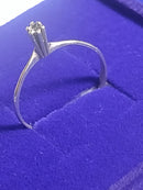 Anel 15 Anos Solitário Prata 950 Pedra Zircônia 3 mm