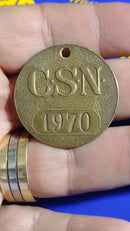 Moeda CSN metal 1970