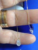 Brincos Coração Ouro 18 Kilates 10,50 Cm Pedra a Corrente de altura Pedra Zircônia 7 x 9 mm Peso 1.90 Gramas