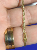 Pulseira Transadas Ouro 18 Kilates 3.10 Gramas 2.50 mm 17 Cm