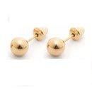 Brincos Bola 5 mm Ouro 18 Kilates