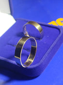Aliança Par Ouro 18 kilates Retas 7 Gramas  5 mm lisa e brilhosa