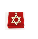 Pingente Estrela de Davi Ouro 18 k Peso 0.50 Grama 10 mm