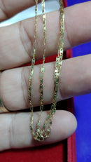 Cordão Piastrine Ouro 18 kilates 1.80 Gramas  2 Mm Oco  40 Cm